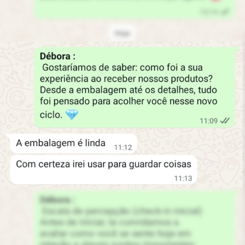 Avaliacao da cliente debora dos nossos suplementos da elyx