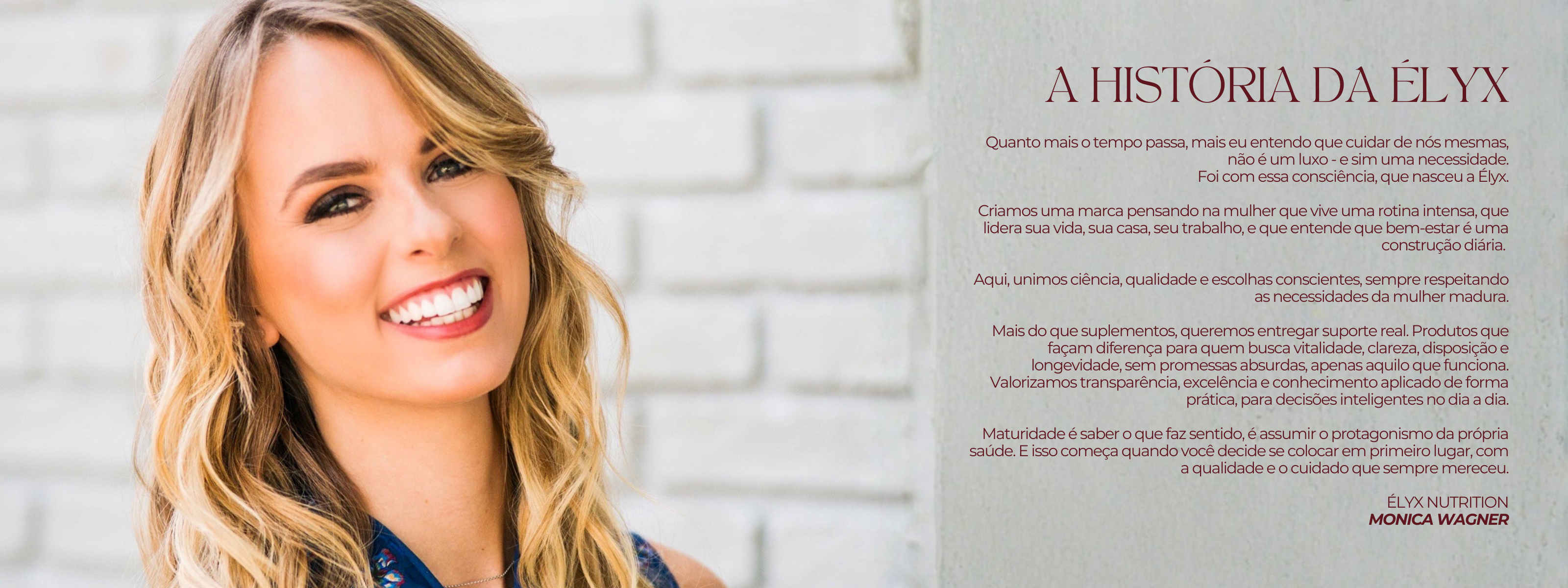 Monica Wagner conta como surgiu a Elyx Nutrtion loja de suplementos para saude, beleza e emagrecimento
