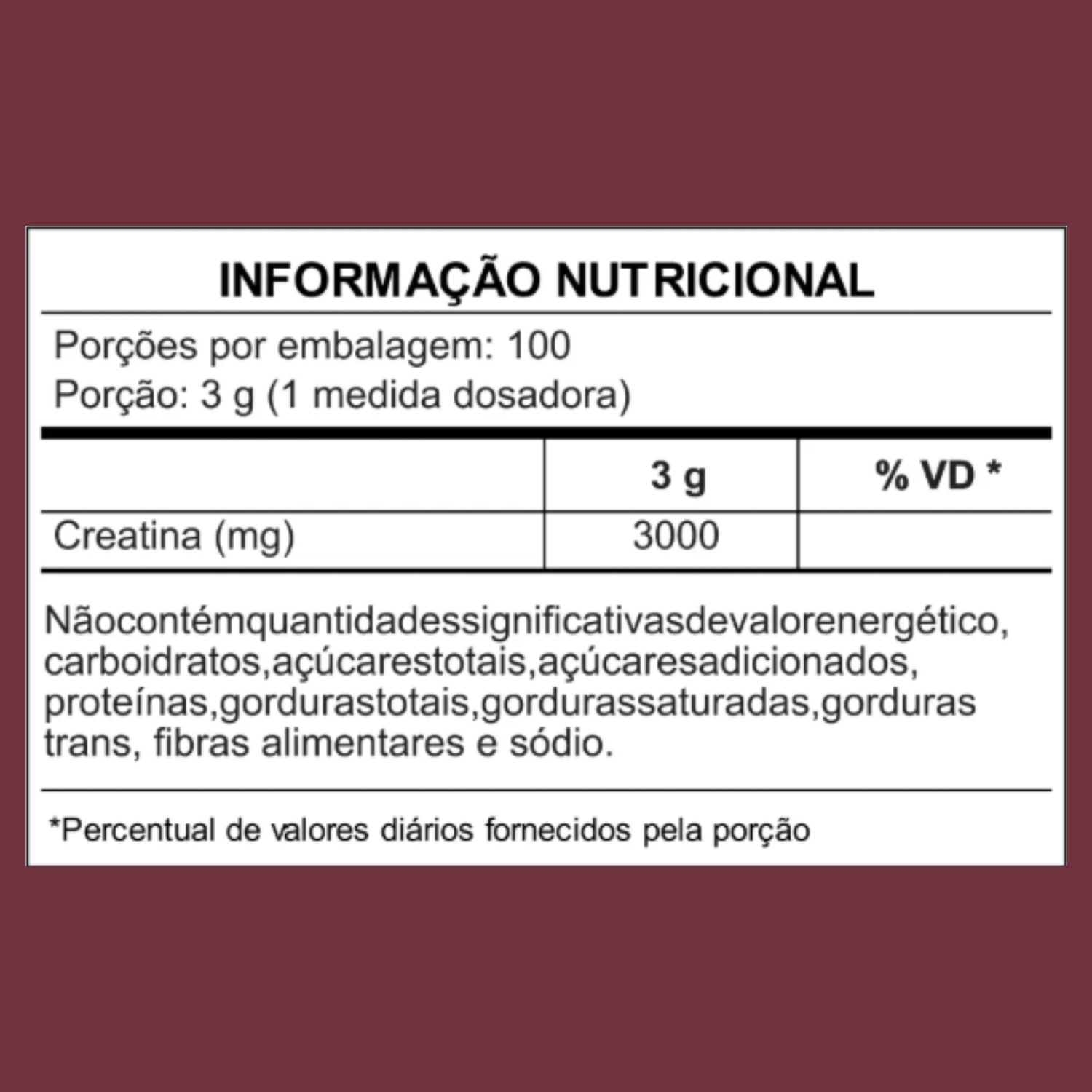 Creatina Monohidratada (300g)